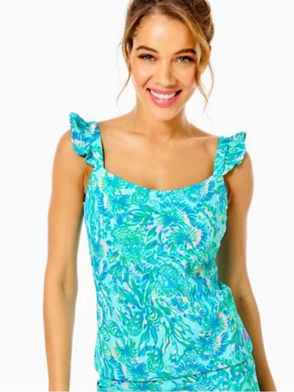 Lilly Pulitzer Marino Bra Tank UPF 50